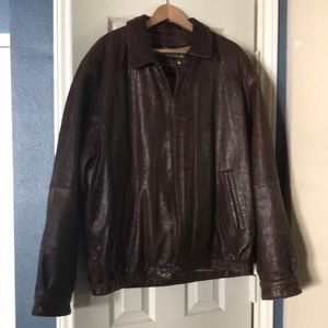 Couture by J. Park mens XLT brown lamb leather coat